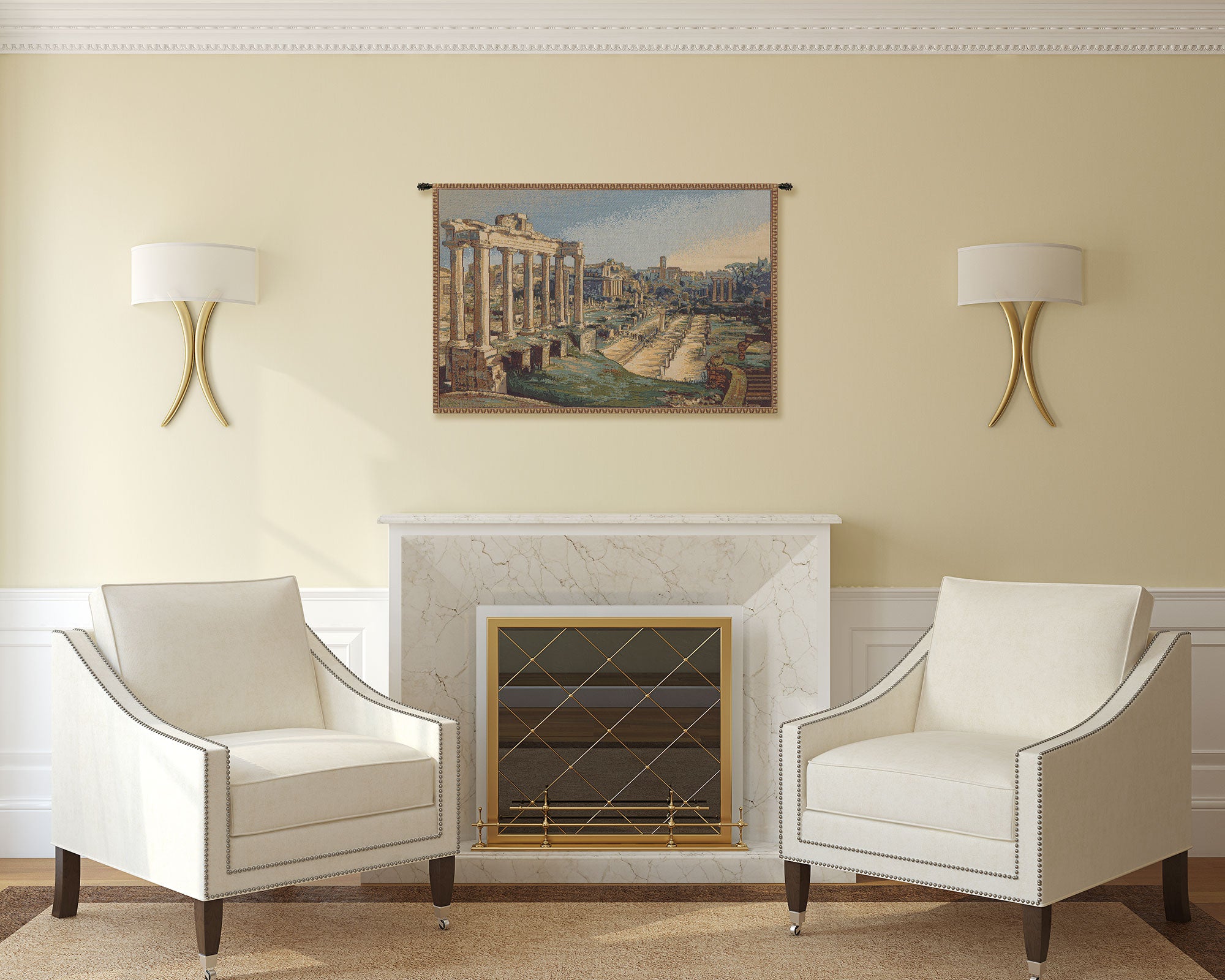 Fori Romani Italian Tapestry Wall Hanging