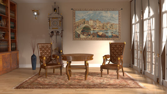 Ponte di Rialto Italian Tapestry Wall Hanging