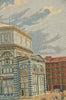 Duomo e Battistero Firenze Italian Tapestry Wall Hanging