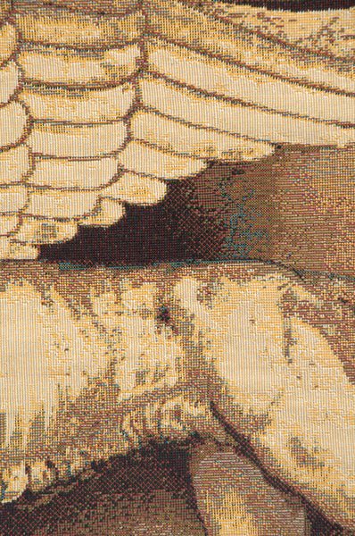 Lion with Sword Italian Tapestry Wall Hanging