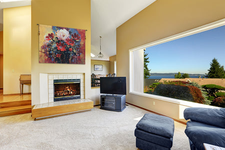 Bouquet by Simon Bull  Belgian Tapestry Wall Hanging