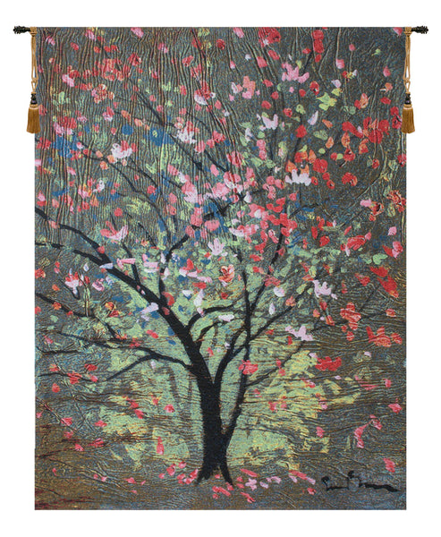 Hopefull Tree by Simon Bull  Belgian Tapestry Wall Hanging