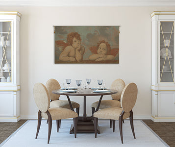 Raphael's Angels Italian Tapestry Wall Hanging