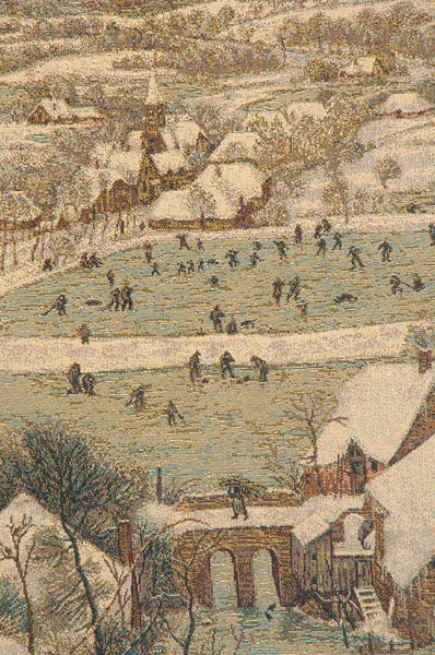 Hunting in the Snow Italian Tapestry Wall Hanging
