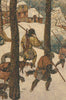 Hunting in the Snow Italian Tapestry Wall Hanging