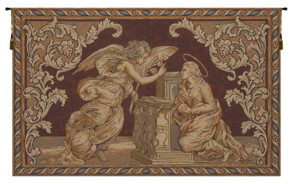 Annunciation Italian Tapestry Wall Hanging