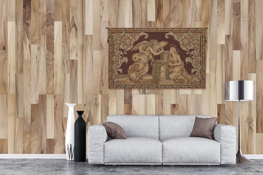Annunciation Italian Tapestry Wall Hanging