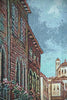 Canal With Shops II Tapestry Wall Hanging