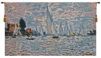 Regatta a l'argenteuil Belgian Tapestry Wall Hanging by Claude Monet