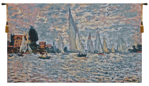 Regatta a l'argenteuil Belgian Tapestry Wall Hanging