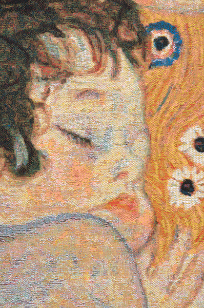 Mother and Child Belgian Tapestry Wall Hanging