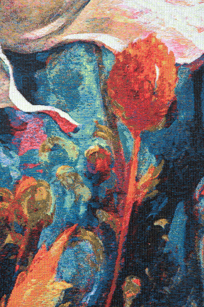 In Your Light Blue Belgian Tapestry Wall Hanging