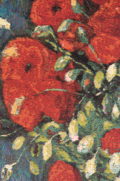 Poppy Flowers Belgian Tapestry Wall Hanging