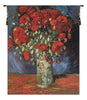 Poppy Flowers Belgian Tapestry Wall Hanging