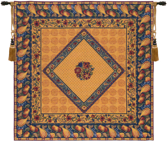Floral Harvest French Tapestry Throw