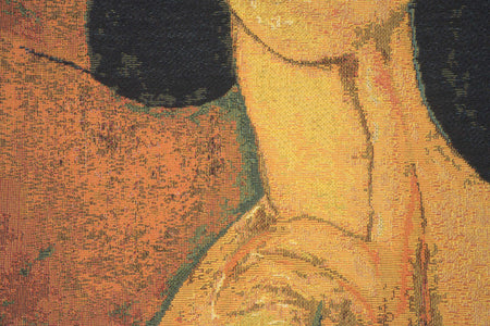 Jeanne Hebuterne in a Large Hat I European Cushion Cover