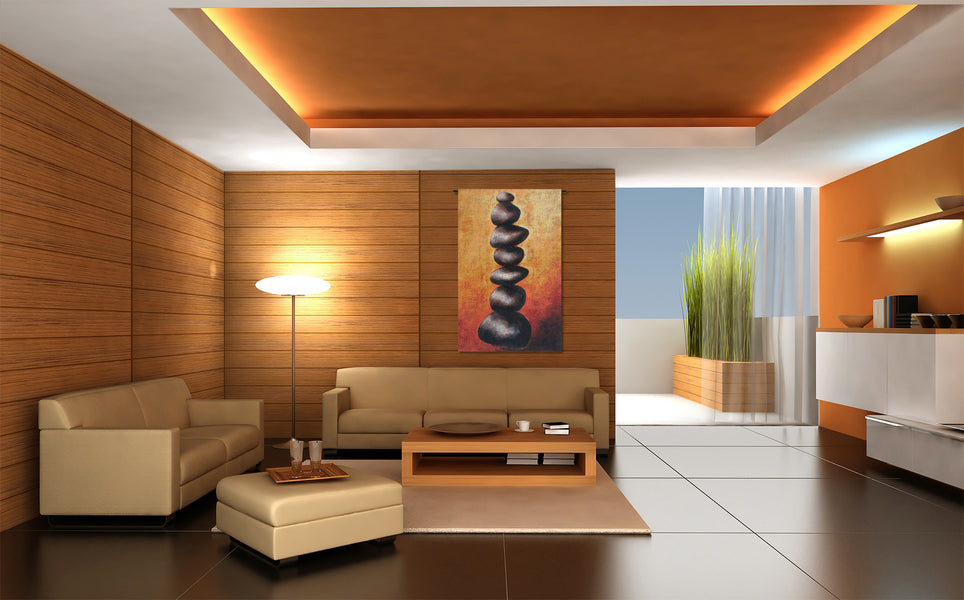 Stone Yellow Belgian Tapestry Wall Hanging