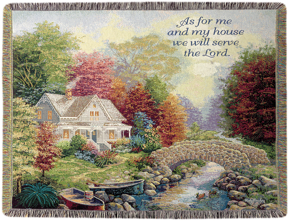 Autumn Tranquility Tapestry Throw by Nicky Boehme