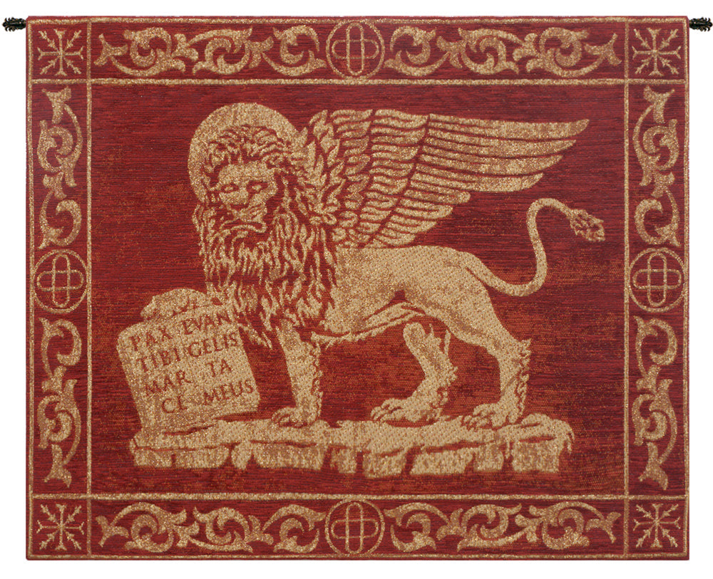 Leone Rosso Italian Tapestry Wall Hanging