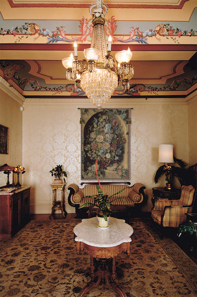 Large Flowers Piece  Italian Tapestry Wall Hanging