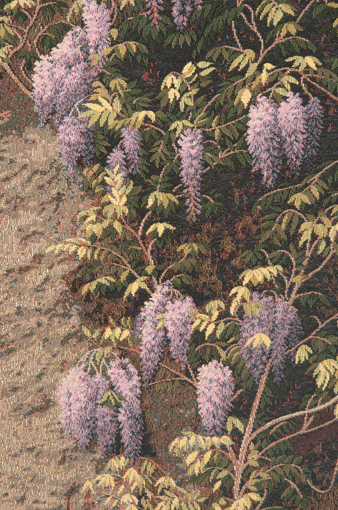 Windows with Wisteria Italian Tapestry Wall Hanging