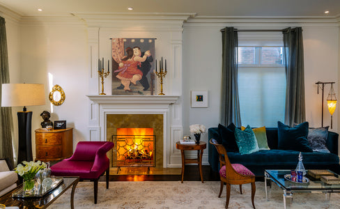 Botero Rosso Italian Tapestry Wall Hanging