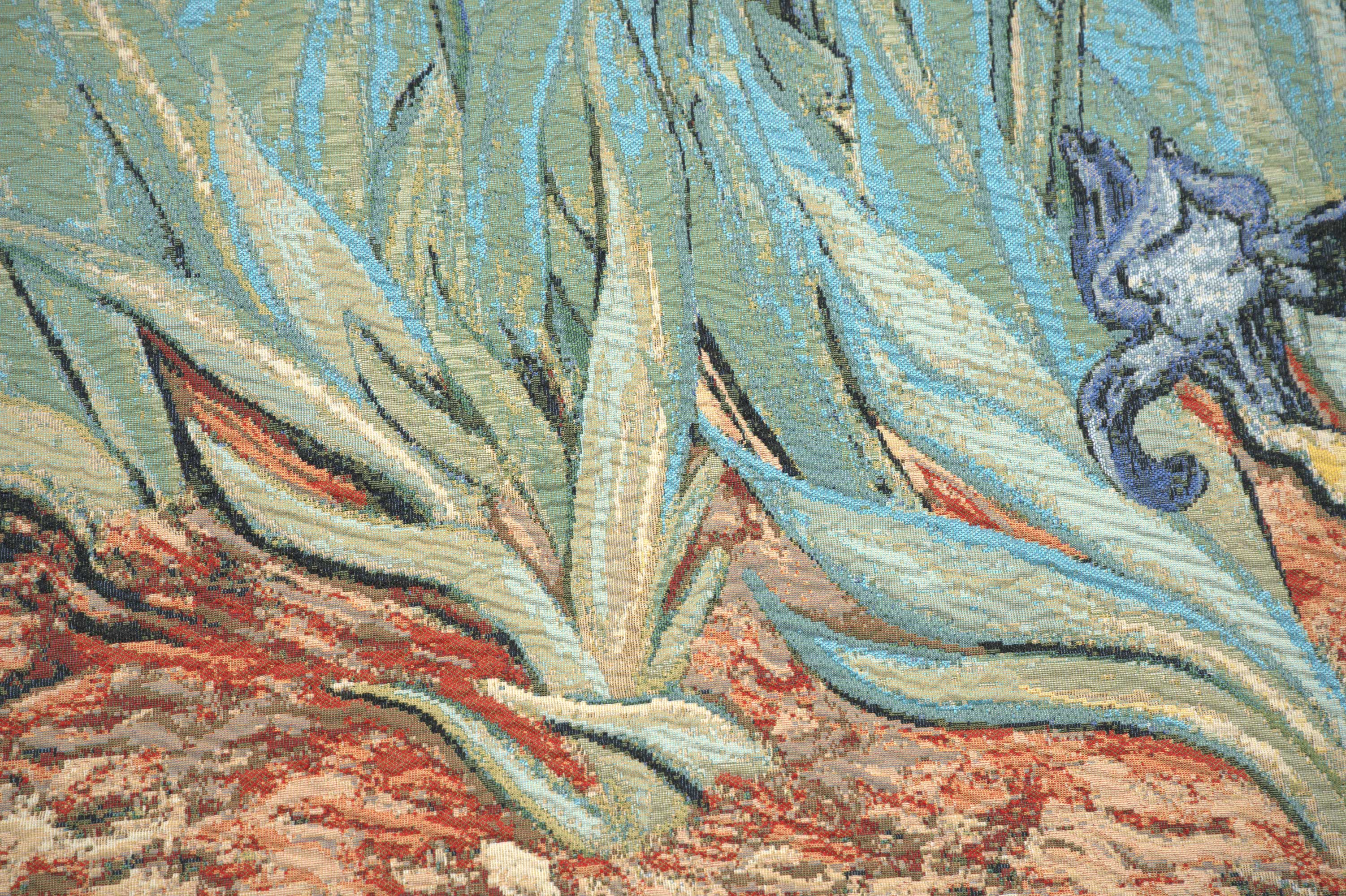 Iris by Van Gogh Italian Tapestry Wall Hanging