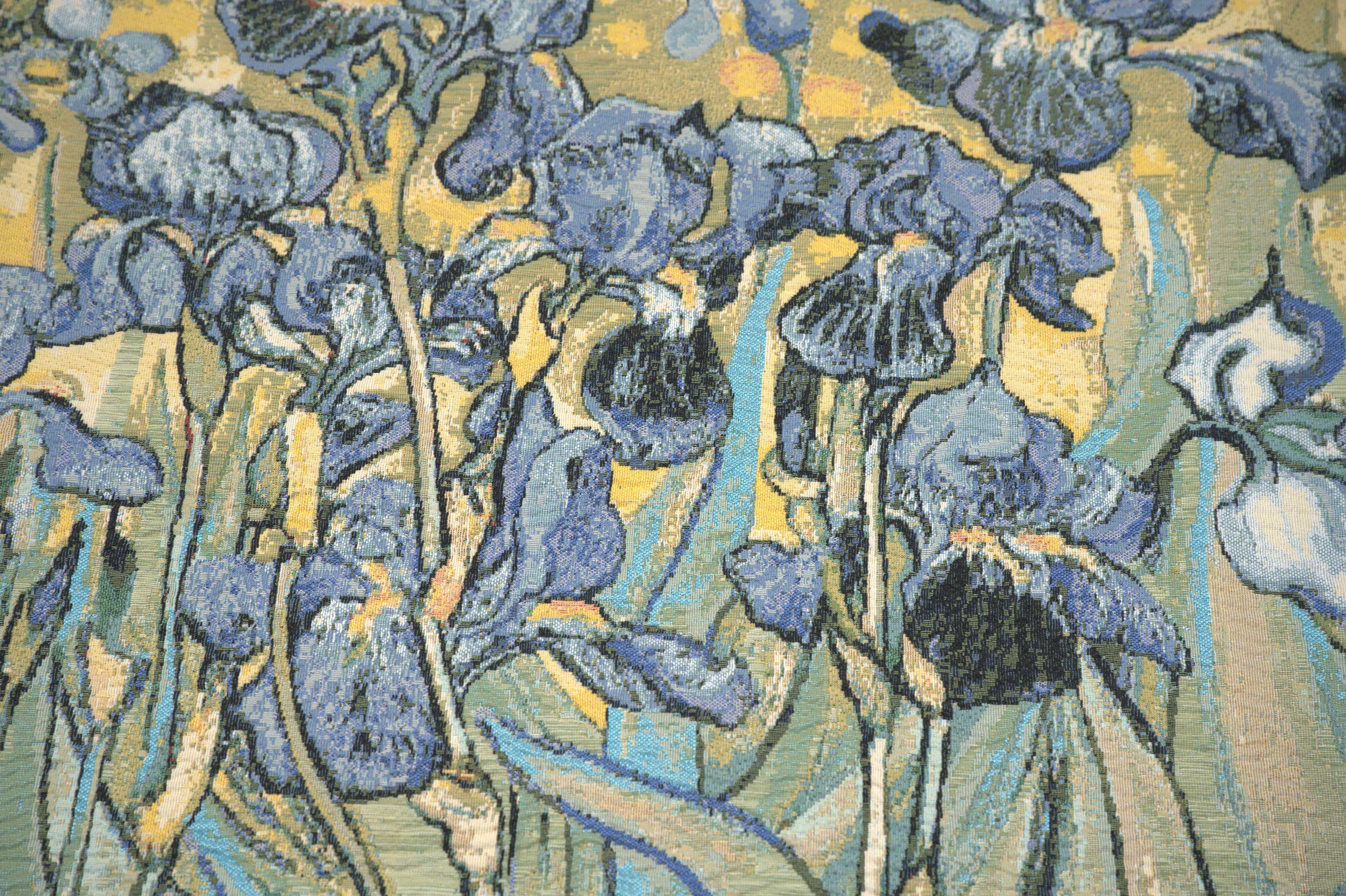 Iris by Van Gogh Italian Tapestry Wall Hanging