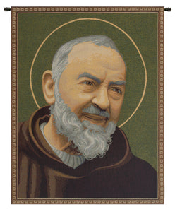 San Pio Father Pio III Italian Tapestry Wall Hanging