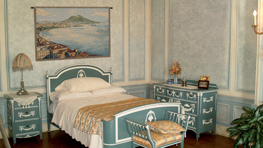 Gulf of Naples Italian Tapestry Wall Hanging