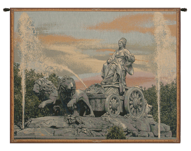 Cibele Madrid Fountain Italian Tapestry Wall Hanging