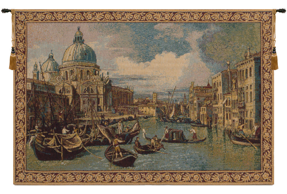Saint Mary of Health and the Grand Canal Horizontal Small Italian Tapestry Wall Hanging