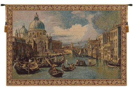 Saint Mary of Health and the Grand Canal Horizontal Small Italian Tapestry Wall Hanging