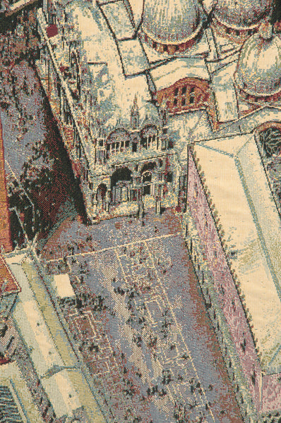 Venice from Above Italian Tapestry Wall Hanging