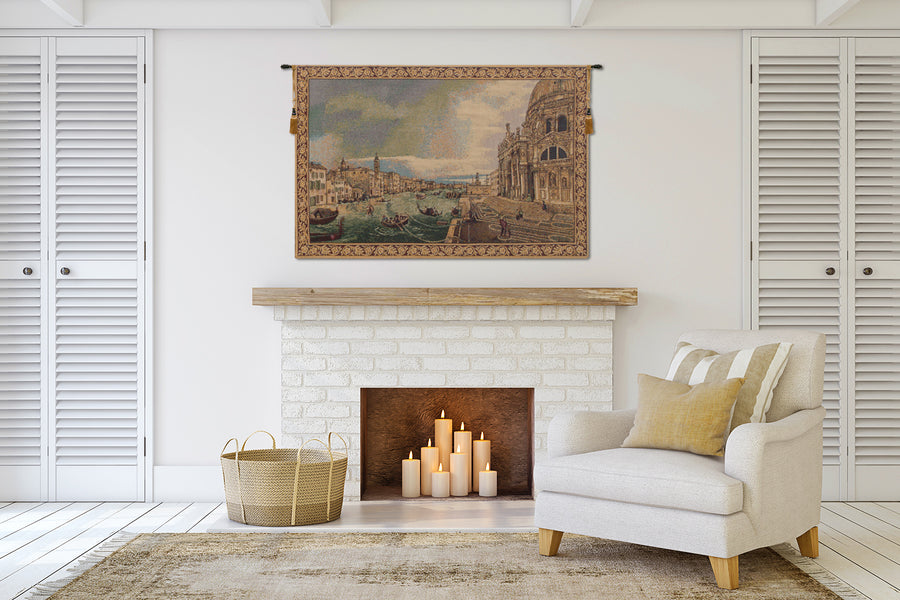 La Salute Small Italian Tapestry Wall Hanging