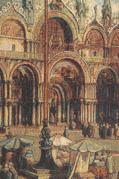 Palazzo Ducale and San Marco Italian Tapestry Wall Hanging