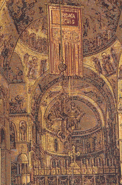 Inside San Marco Italian Tapestry Wall Hanging