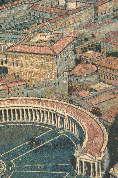 St. Peters Square Italian Tapestry Wall Hanging