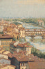 View of Florence and the Arno Italian Tapestry Wall Hanging