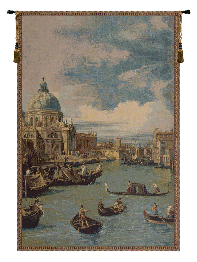 Saint Mary of Health and the Grand Canal Vertical Italian Tapestry Wall Hanging