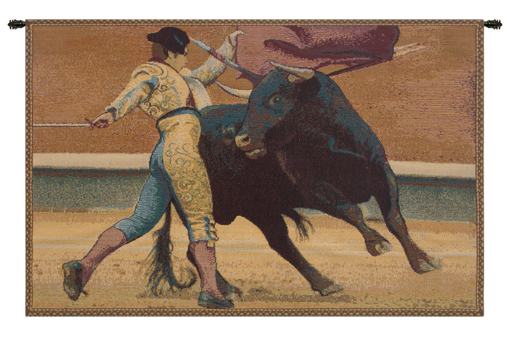 Bullfighter Torero Italian Tapestry Wall Hanging