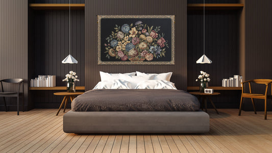 Floral Bouquet Words by Lucio Battisti European Tapestries