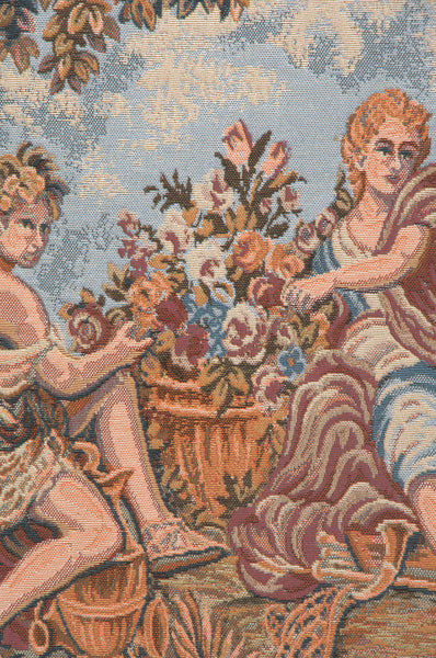 Autumn Grapes in Basket European Tapestries