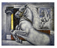 Galloping Horse Canvas Wall Art
