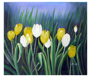Budding Tulips Canvas Wall Art