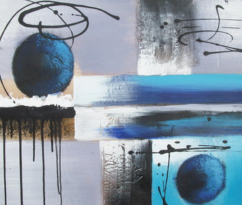 Blue Refraction Canvas Wall Art