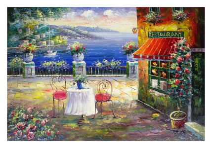 Oceanside Restaurant Canvas Wall Art