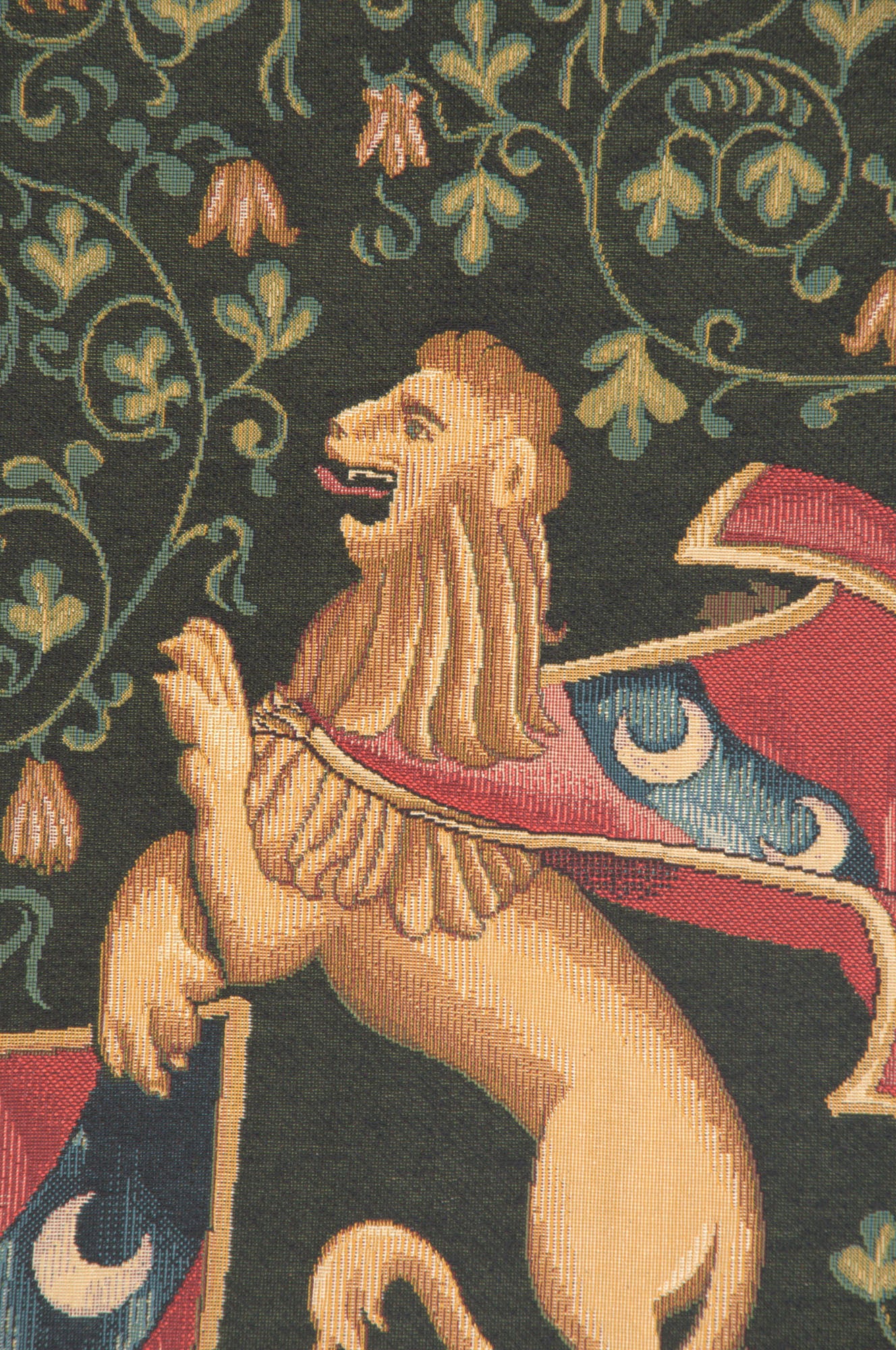 Lion Medieval Italian Tapestry Wall Hanging