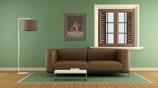 Lion Medieval Italian Tapestry Wall Hanging