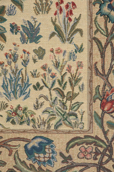 The Tree of Life Beige Belgian Tapestry